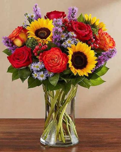<p data-start="193" data-end="437">Capture the heart of fall and deliver a bit of rustic joy with the <em data-start="260" data-end="277">Country Bouquet</em>. Designed to brighten someone’s day with the colors of a golden harvest, this arrangement brings the peaceful charm of the countryside right to their doorstep.</p>
<p data-start="439" data-end="870">Brimming with radiant seasonal blooms, the bouquet features a medley of rich orange roses, golden sunflowers, bronze daisies, deep red carnations, and golden solidago. Accented with fresh greenery and styled in a country-chic vase or basket, each flower is hand-selected to reflect the rustic beauty of a crisp autumn afternoon. The result is a vibrant and inviting display that feels like a walk through a fall garden at its peak.</p>
<p data-start="872" data-end="1176">The <em data-start="876" data-end="893">Country Bouquet</em> is the perfect gift to celebrate birthdays, anniversaries, fall weddings, or simply to say "I’m thinking of you." Its warm color palette and down-to-earth style create a welcoming atmosphere in any home, making it ideal as a seasonal centerpiece or a heartfelt gesture of gratitude.</p>
<p data-start="1178" data-end="1623">Handcrafted with care by Rosa’s La Hacienda, your trusted local florist in Boca Raton, Florida, this bouquet is arranged and delivered fresh with a personal message of your choice. Our team of florists ensures every stem is positioned just right, creating a design that’s both professionally elegant and comfortably homey. Substitutions may occur due to local availability, but every arrangement will maintain the same spirit and seasonal flair.</p>
<p data-start="1625" data-end="1783">Whether you're celebrating the beauty of fall or sharing a meaningful surprise, the <em data-start="1709" data-end="1726">Country Bouquet</em> is a timeless expression of joy, warmth, and connection.</p>