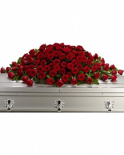 <p data-start="188" data-end="399">Express your deepest love and respect with a floral tribute that speaks from the heart. The <em data-start="280" data-end="308">Greatest Love Casket Spray</em> is a rich and regal arrangement designed to honor a cherished life with timeless elegance.</p>
<p data-start="401" data-end="696">This full casket spray features an abundant display of crimson red roses, expertly arranged with alternating large and slightly smaller stems to create depth and texture. The all-red palette symbolizes passion, love, and enduring remembrance, making it a powerful tribute for the final farewell.</p>
<p data-start="698" data-end="952">Ideal for family members wishing to adorn the casket with a meaningful expression of devotion, this spray adds a dignified and beautiful presence to any funeral or memorial service. Its classic style communicates profound respect and heartfelt sentiment.</p>
<p data-start="954" data-end="1263">Each <em data-start="959" data-end="987">Greatest Love Casket Spray</em> is handcrafted by the skilled florists at Rosa’s La Hacienda, your trusted local florist in Boca Raton. We provide same-day delivery to funeral homes and service venues throughout Boca Raton and nearby communities, ensuring your tribute arrives fresh and carefully presented.</p>
<p data-start="1265" data-end="1463">Include a personal message at checkout to accompany your floral tribute. With the <em data-start="1347" data-end="1375">Greatest Love Casket Spray</em>, you send a lasting symbol of love and remembrance that honors a life deeply cherished.</p>