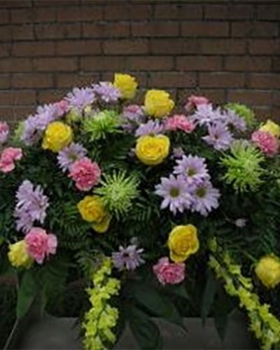 <p data-start="154" data-end="498">When words fall short, flowers can speak volumes. The <em data-start="208" data-end="226">Peaceful Pastels</em> arrangement offers a gentle and graceful expression of sympathy, designed to bring comfort and beauty to a difficult moment. With its soft palette of delicate pinks, purples, yellows, and greens, this floral cascade honors the life of someone cherished and dearly missed.</p>
<p data-start="500" data-end="935">This stunning sympathy spray features a thoughtfully composed blend of pastel blooms, arranged to cascade with elegance and care. Pale pink roses and carnations provide a tender foundation, while lavender stock and soft purple larkspur add depth and meaning. Yellow snapdragons and creamy lilies brighten the tribute with quiet hope, while touches of fresh greenery and subtle filler flowers create an atmosphere of peace and serenity.</p>
<p data-start="937" data-end="1337">Designed as a standing spray or presentation piece, <em data-start="989" data-end="1007">Peaceful Pastels</em> is ideal for funeral homes, memorial services, or places of worship. It makes a beautiful backdrop to honor a radiant spirit, gently easing sorrow while offering a visual reminder of love, warmth, and everlasting memory. The arrangement’s soft tones are especially comforting and appropriate for any faith, culture, or tradition.</p>
<p data-start="1339" data-end="1750">This floral tribute is available for local delivery only and will be hand-crafted by the skilled florists at Rosa’s La Hacienda in Boca Raton. Our experienced team takes great care to ensure every stem is fresh and artfully arranged, with timely delivery to the service location. We understand the importance of these moments and are honored to help you express your heartfelt condolences with beauty and grace.</p>
<p data-start="1752" data-end="1915">Whether you are sending this on behalf of a family or presenting it yourself, <em data-start="1830" data-end="1848">Peaceful Pastels</em> stands as a refined and respectful way to honor a life well-lived.</p>