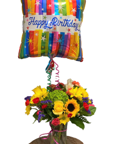 <p data-start="136" data-end="445">Celebrate their big day in style with Bright & Beautiful Birthday, a radiant bouquet paired with a joyful birthday balloon. With bold colors and fresh blooms, this arrangement delivers all the excitement and warmth of a party in full swing.</p>
<p data-start="447" data-end="726">Hand-selected for maximum cheer, this bouquet features a vibrant mix of seasonal flowers in bright, festive hues. Arranged with care and paired with a celebratory “Happy Birthday” balloon, it’s a complete birthday surprise that’s sure to bring a smile from the moment it arrives.</p>
<p data-start="728" data-end="916">Perfect for friends, family, or anyone who deserves something extra special, Bright & Beautiful Birthday is an ideal way to send love, laughter, and well wishes all in one thoughtful gift.</p>
<p data-start="918" data-end="1186">Each arrangement is handcrafted by the floral team at Rosa’s La Hacienda, your trusted local florist in Boca Raton. We offer same-day flower delivery across Boca Raton and nearby communities, ensuring your gift arrives fresh, full of life, and ready to make their day.</p>
<p data-start="1188" data-end="1399">Want to add a personal message? Include your birthday wishes at checkout to make the surprise even more meaningful. With Bright & Beautiful Birthday, you're not just sending flowers—you're sending a celebration.</p>
<p data-start="1401" data-end="1492">Order now from Rosa’s La Hacienda and give someone a birthday gift they’ll always remember.</p>