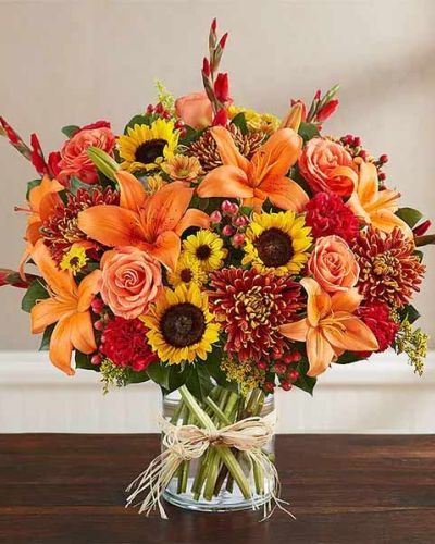 <p data-start="209" data-end="437">When words fall short, flowers offer quiet comfort. The <em data-start="265" data-end="289">Sincerest Sorrow™ Fall</em> arrangement speaks volumes through the warmth and richness of its seasonal hues, offering solace and remembrance during life’s most tender moments.</p>
<p data-start="439" data-end="877">This elegant sympathy bouquet is designed to reflect the beauty of fall and the spirit of a life well-lived. Golden sunflowers, rust-hued chrysanthemums, deep red carnations, and bronze-toned alstroemeria come together in a warm, harmonious display. Tucked among seasonal greenery and accented with touches of wheat or autumn foliage, the arrangement creates a comforting presence that honors both the season and the soul it commemorates.</p>
<p data-start="879" data-end="1204">Ideal for funeral services, memorials, or sending directly to the home of a grieving loved one, <em data-start="975" data-end="999">Sincerest Sorrow™ Fall</em> offers a balance of beauty and meaning. The radiant autumn palette provides a sense of peace, making it easier to remember cherished memories while embracing the quiet strength of nature’s seasonal cycle.</p>
<p data-start="1206" data-end="1534">Handcrafted with care by Rosa’s La Hacienda, your trusted local florist in Boca Raton, Florida, this sympathy arrangement is thoughtfully designed and delivered fresh with your heartfelt message. Every stem is selected for its color, quality, and symbolism, ensuring a respectful tribute that provides comfort in the days ahead.</p>
<p data-start="1536" data-end="1850">The bouquet is arranged in a tasteful container that complements the fall tones and brings grace to any setting. Because each design is custom-created by local florists, flower varieties and colors may vary slightly based on availability, but the seasonal theme and emotional intent will remain beautifully intact.</p>
<p data-start="1852" data-end="2034">Whether you are remembering someone special or offering support to those who are grieving, <em data-start="1943" data-end="1967">Sincerest Sorrow™ Fall</em> is a touching way to show your compassion and share your sympathy.</p>