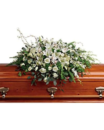 <div id="mark-1" class="m-pdp-tabs-marketing-description">
<p data-start="66" data-end="391">Celebrate a life of grace and dignity with Grandest Glory, an extraordinary standing spray that conveys deep love, respect, and serenity. Composed entirely of pristine white blooms and lush greenery, this elegant tribute serves as a powerful expression of remembrance, offering hope and peace to those who gather in mourning.</p>
<p data-start="393" data-end="940">This grand design features a luxurious blend of white hydrangea, cymbidium orchids, dendrobium orchids, and classic white roses. White spray roses and oriental lilies add softness and fragrance, while accents of curly willow and cascading green ivy introduce natural movement and depth. A rich mix of parvifolia, seeded, and silver dollar eucalyptus, along with sword fern and lemon leaf, frames the arrangement in graceful greenery. The result is a sweeping, majestic spray that stands tall and dignified, bringing beauty and calm to any service.</p>
<p data-start="942" data-end="1242">Grandest Glory is an ideal tribute for honoring a beloved parent, partner, mentor, or friend whose presence was luminous and whose legacy endures. The all-white palette symbolizes peace, purity, and eternal love—making it especially fitting for formal services or faith-centered celebrations of life.</p>
<p data-start="1244" data-end="1538">Each spray is carefully handcrafted by the expert florists at Rosa’s La Hacienda in Boca Raton. We provide same-day delivery to funeral homes, churches, and memorial venues throughout Boca Raton and nearby communities, ensuring your floral tribute arrives fresh, full, and exquisitely arranged.</p>
<p data-start="1540" data-end="1774">You may include a heartfelt message at checkout to accompany this stunning arrangement. At Rosa’s La Hacienda, we are honored to help you express sympathy, respect, and devotion through floral designs that speak with beauty and grace.</p>
<p data-start="1776" data-end="1916" data-is-last-node="" data-is-only-node="">Order today for same-day delivery in Boca Raton and surrounding areas. Grandest Glory is a breathtaking farewell to a life deeply treasured.</p>
</div>