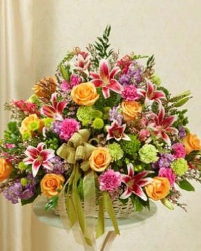 <p data-start="150" data-end="472">When someone is grieving, a soft and thoughtful gesture can mean the world. The <em data-start="230" data-end="254">Gentle Sympathy Basket</em> is a beautiful expression of love and compassion, offering comfort through the quiet elegance of pastel blooms. Designed to bring peace and serenity, this arrangement speaks from the heart when words are hard to find.</p>
<p data-start="474" data-end="871">This graceful tribute is arranged in a natural willow basket with a handle and features an assortment of pastel-toned flowers. Delicate roses, fragrant lilies, lush stock, tall snapdragons, soft carnations, poms, heather, and complementary greenery come together in a harmonious design that radiates warmth and hope. The palette is light and calming, evoking memories, healing, and gentle support.</p>
<p data-start="873" data-end="1150">Ideal for sending to a funeral home, memorial service, or directly to the family’s home, this versatile arrangement is appropriate for friends, extended family, or professional condolences. Its beauty is understated yet deeply meaningful—perfect for honoring a life well lived.</p>
<p data-start="1152" data-end="1400">Each <em data-start="1157" data-end="1181">Gentle Sympathy Basket</em> is lovingly arranged by the expert florists at Rosa’s La Hacienda in Boca Raton. We offer same-day delivery throughout Boca Raton and nearby communities, ensuring your sentiments arrive fresh and beautifully presented.</p>
<p data-start="1402" data-end="1612">Include a personal condolence message at checkout to share your support. The <em data-start="1479" data-end="1503">Gentle Sympathy Basket</em> is more than just flowers—it’s a thoughtful reminder that love and kindness endure, even in difficult times.</p>
<p data-start="1614" data-end="1705">Order now from Rosa’s La Hacienda and let your gesture of sympathy bring comfort and grace.</p>